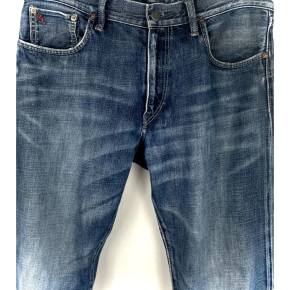 Vintage Polo by Ralph Lauren Relaxed Fit Denim Blue Jeans • 34 x 34 Mens - Picture 9 of 10